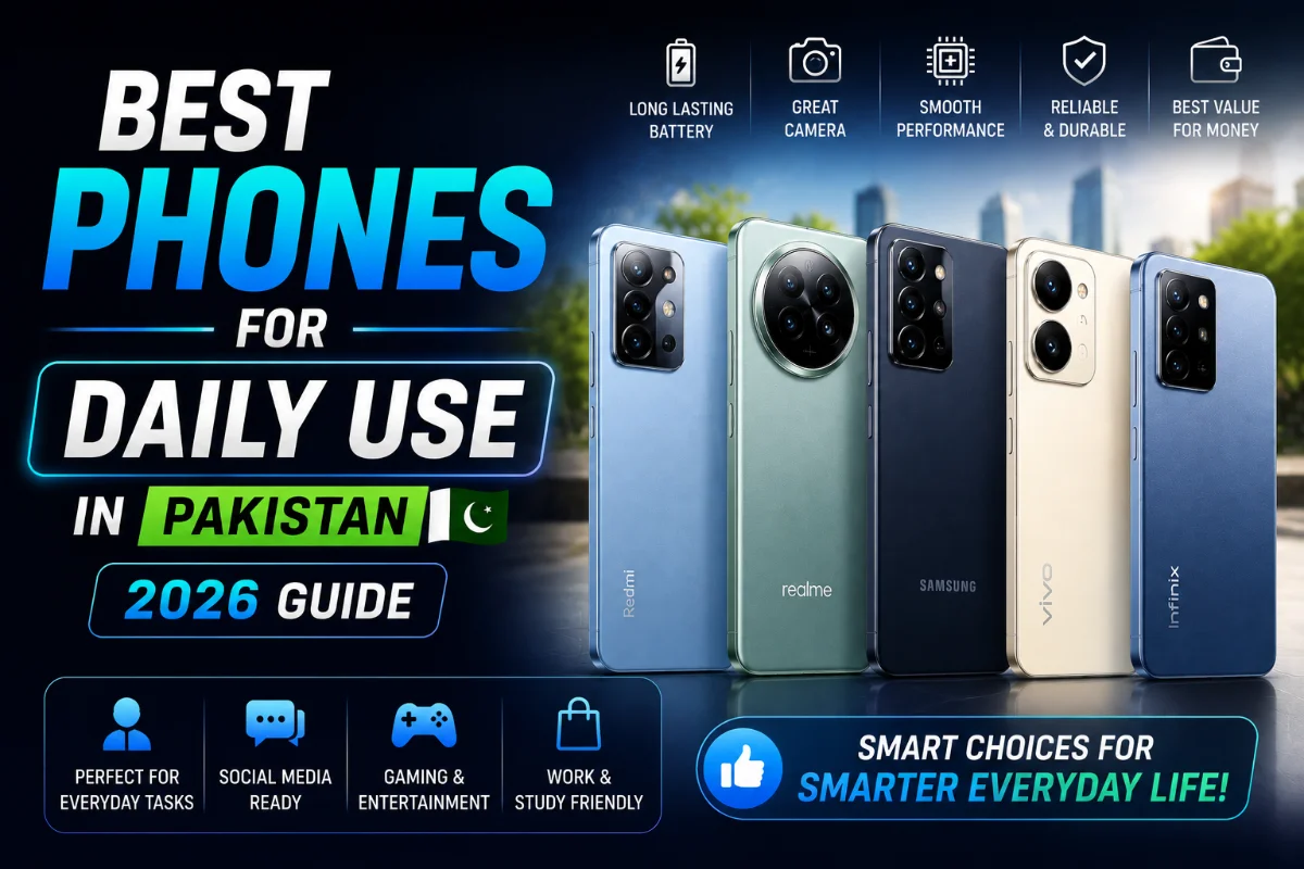 Best smartphones for daily use in Pakistan in 2026