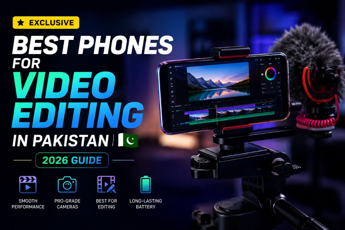 Best smartphones for video editing in Pakistan with powerful performance and camera