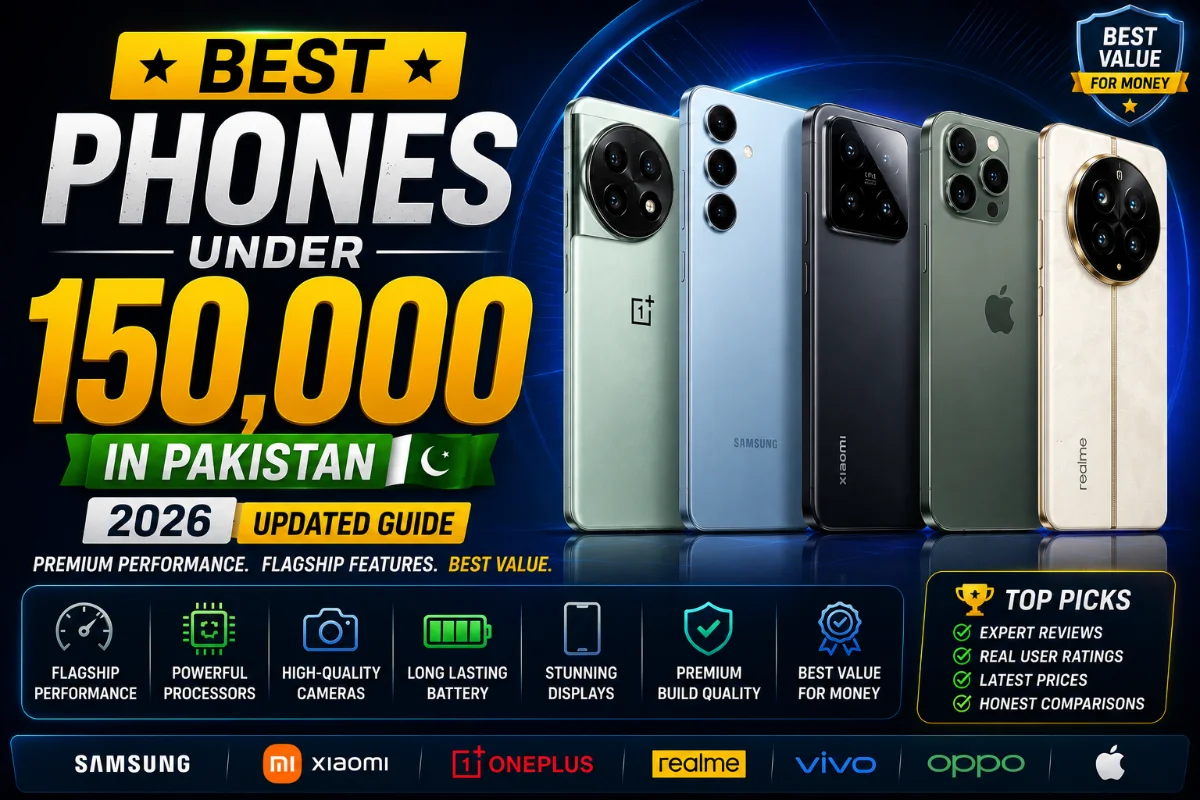 Best smartphones under 150000 PKR in Pakistan in 2026