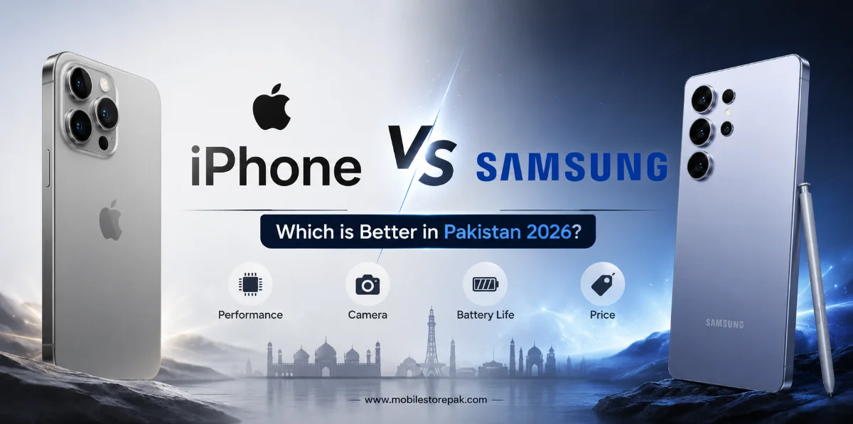 iPhone vs Samsung smartphone comparison showing design and display differences