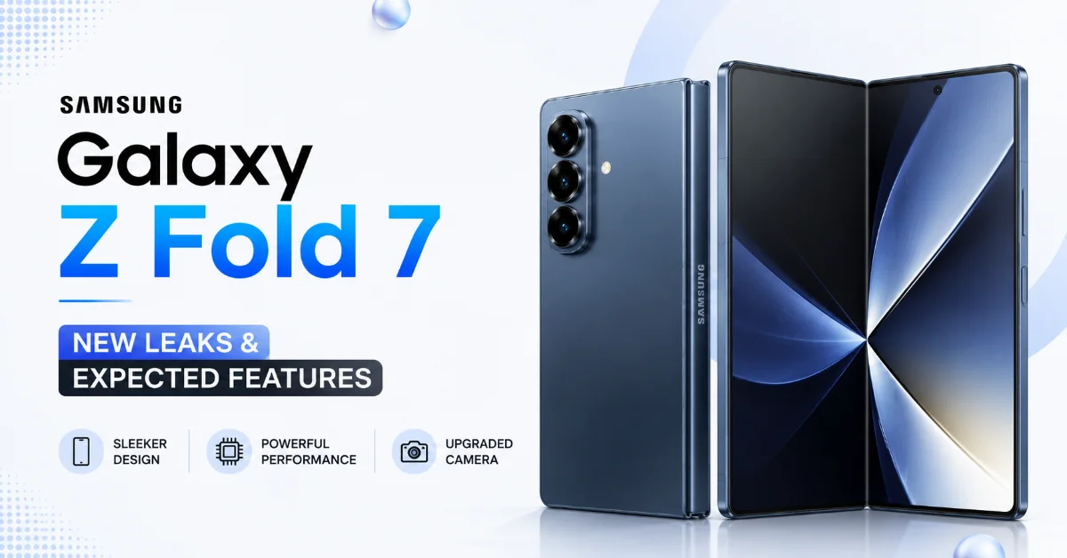 Samsung Galaxy Z Fold 7 leak showing foldable design and upgraded cameras