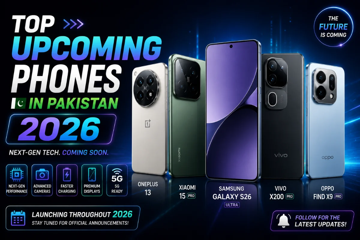 Top upcoming smartphones expected to launch in Pakistan during 2026