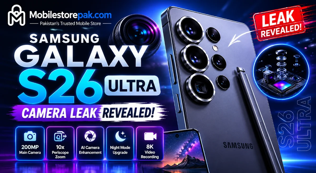 Samsung Galaxy S26 Ultra camera leak showing advanced multi-lens setup